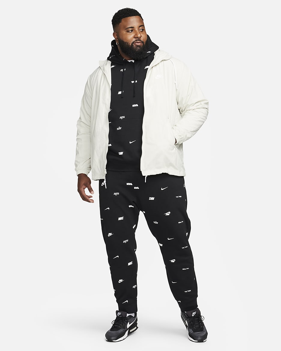 Nike Club Fleece Men s Allover Print Pullover Hoodie. Nike